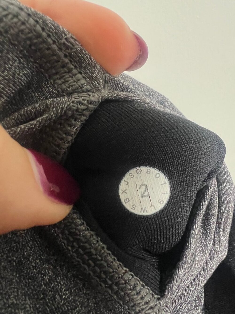 Lululemon Heather Grey Leggings Size 2 High Rise Minimalist - Picture 5 of 5